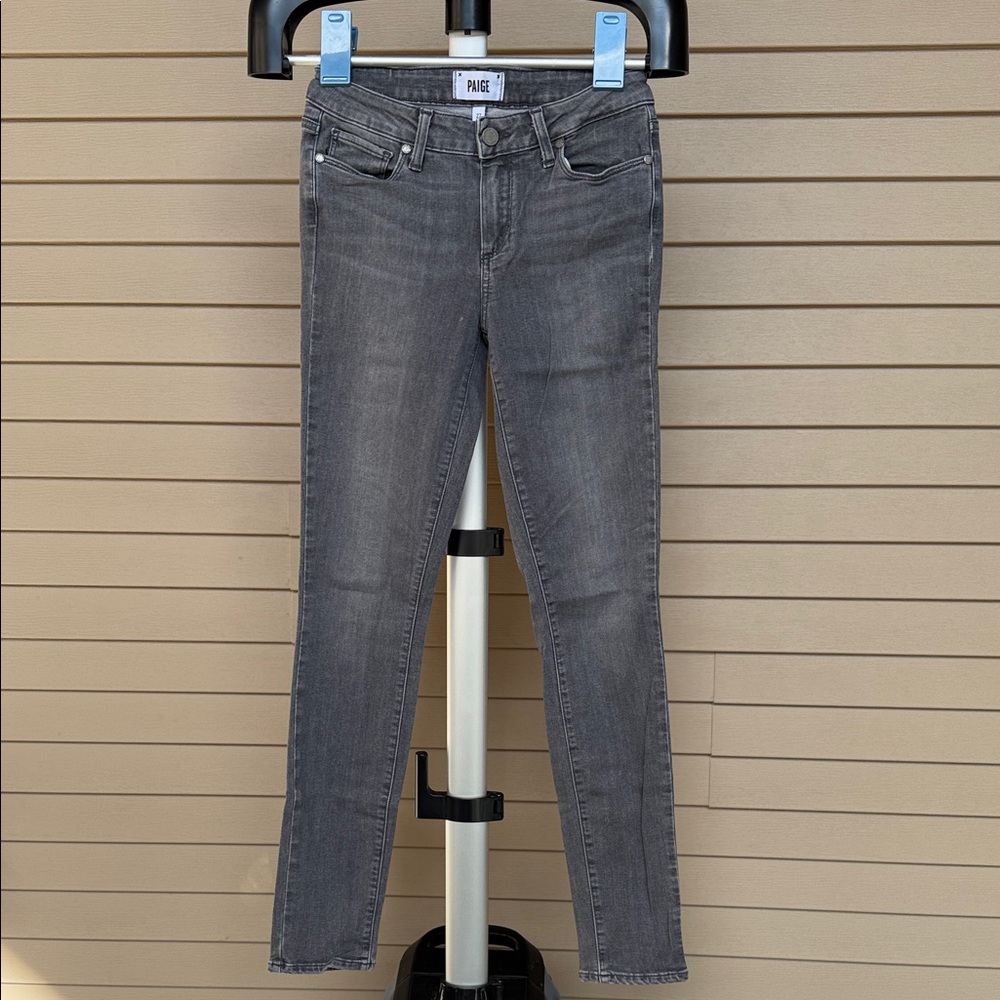 PAIGE Women's Charcoal Skinny Jeans